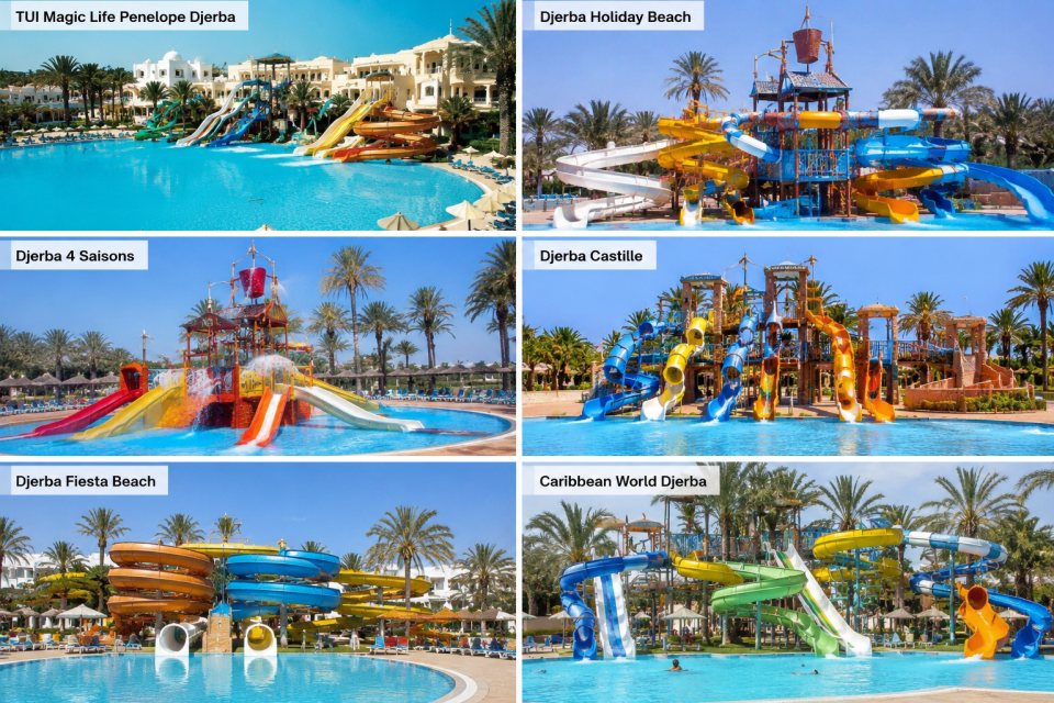 Meilleurs hotels avec toboggans Djerba